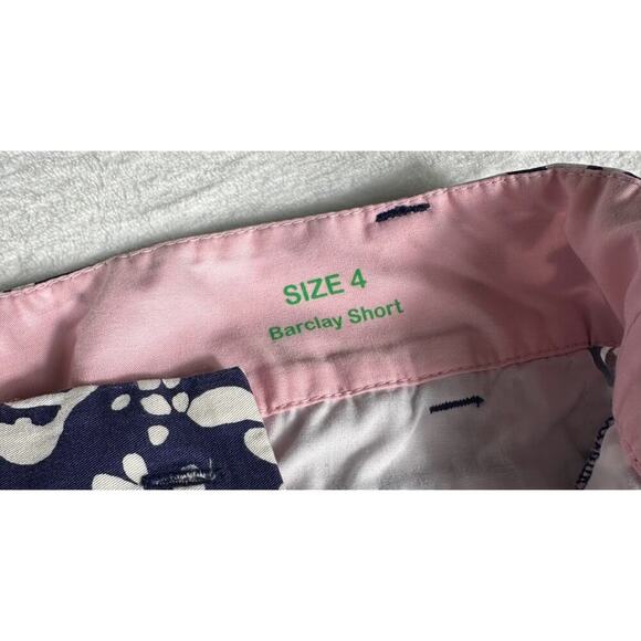 Lilly Pulitzer Barclay Shorts size 4 EUC Blue and white - Picture 4 of 8